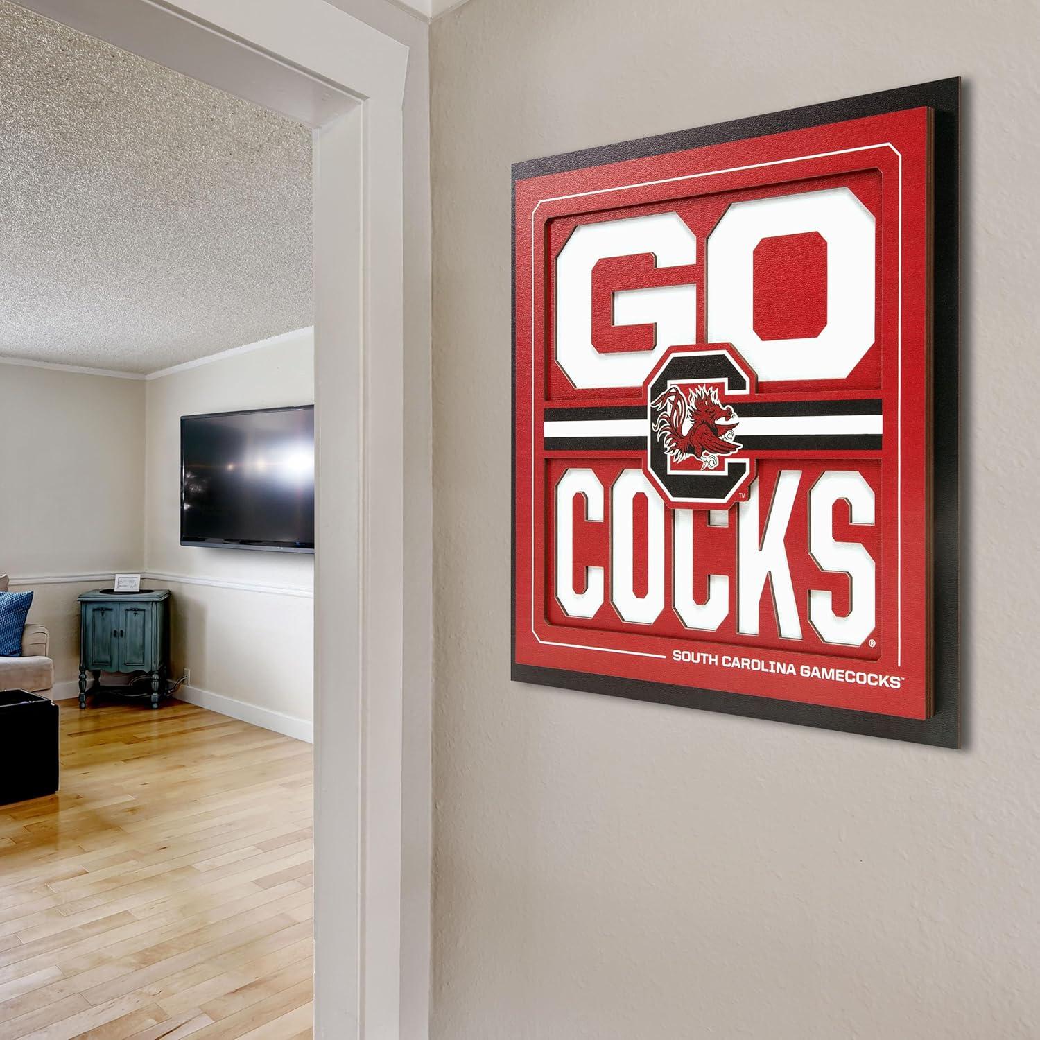imageYouTheFan NCAA Arizona State Sun Devils Slogan Series 3D Wall ArtSouth Carolina Gamecocks