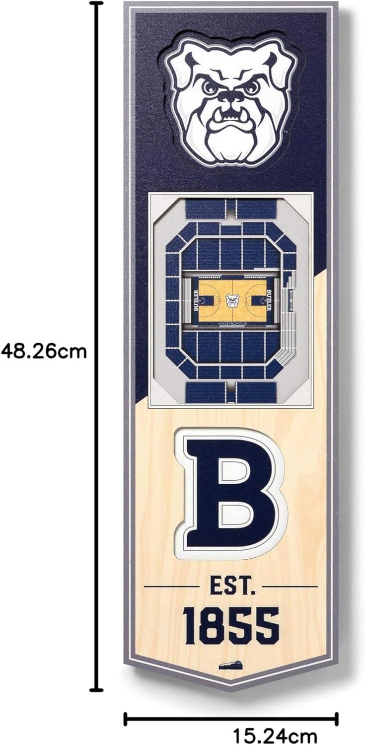 imageYouTheFan NCAA Arkansas Razorbacks 3D Stadium 6x19 Banner Donald W Reynolds Razorback StadiumButler Bulldogs