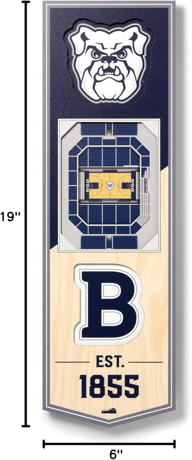 imageYouTheFan NCAA Arkansas Razorbacks 3D Stadium 6x19 Banner Donald W Reynolds Razorback StadiumButler Bulldogs