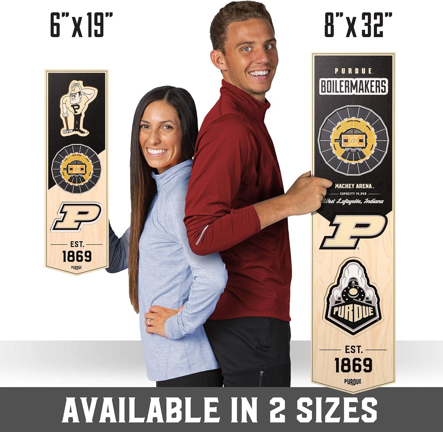 imageYouTheFan NCAA Arkansas Razorbacks 3D Stadium 6x19 Banner Donald W Reynolds Razorback StadiumPurdue Boilermakers BB