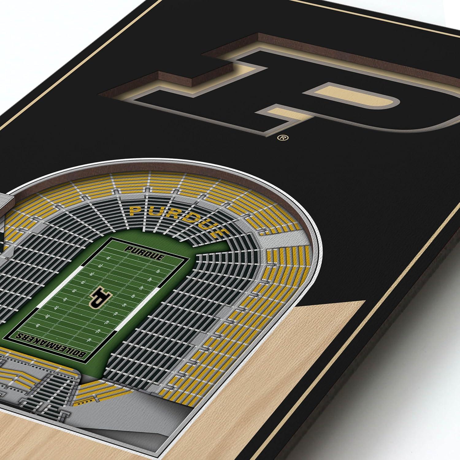 imageYouTheFan NCAA Arkansas Razorbacks 3D Stadium 6x19 Banner Donald W Reynolds Razorback StadiumPurdue Boilermakers FB