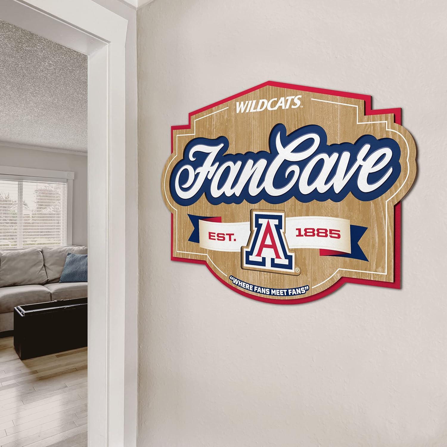 imageYouTheFan NCAA Fan Cave SignArizona Wildcats