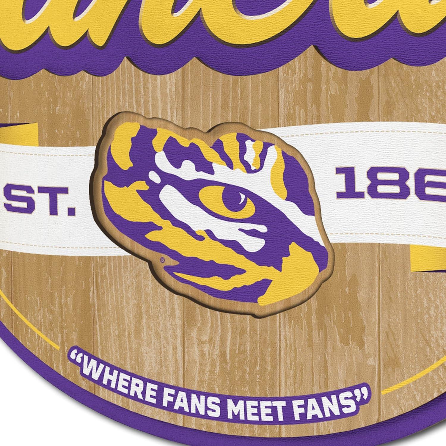 imageYouTheFan NCAA Fan Cave SignLSU Tigers
