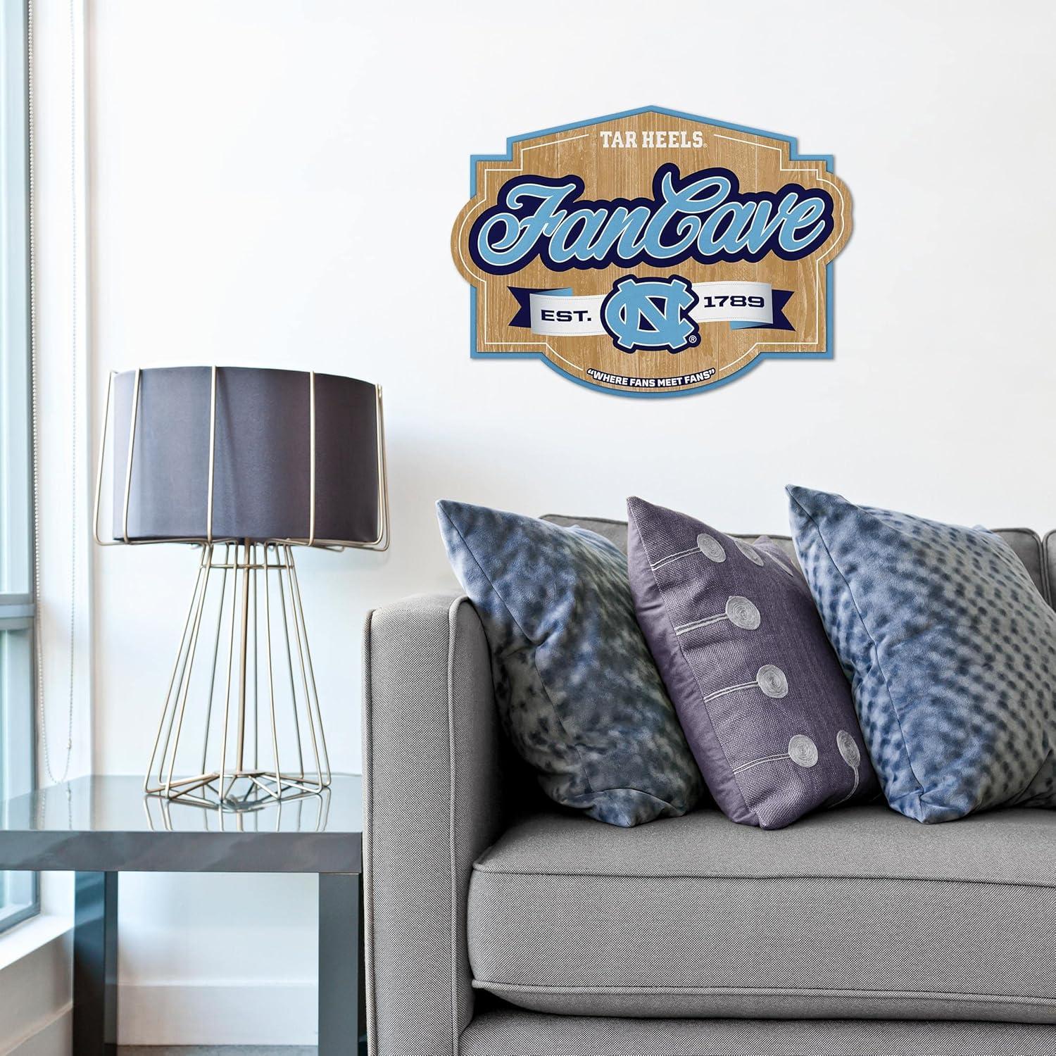 imageYouTheFan NCAA Fan Cave SignNorth Carolina Tar Heels