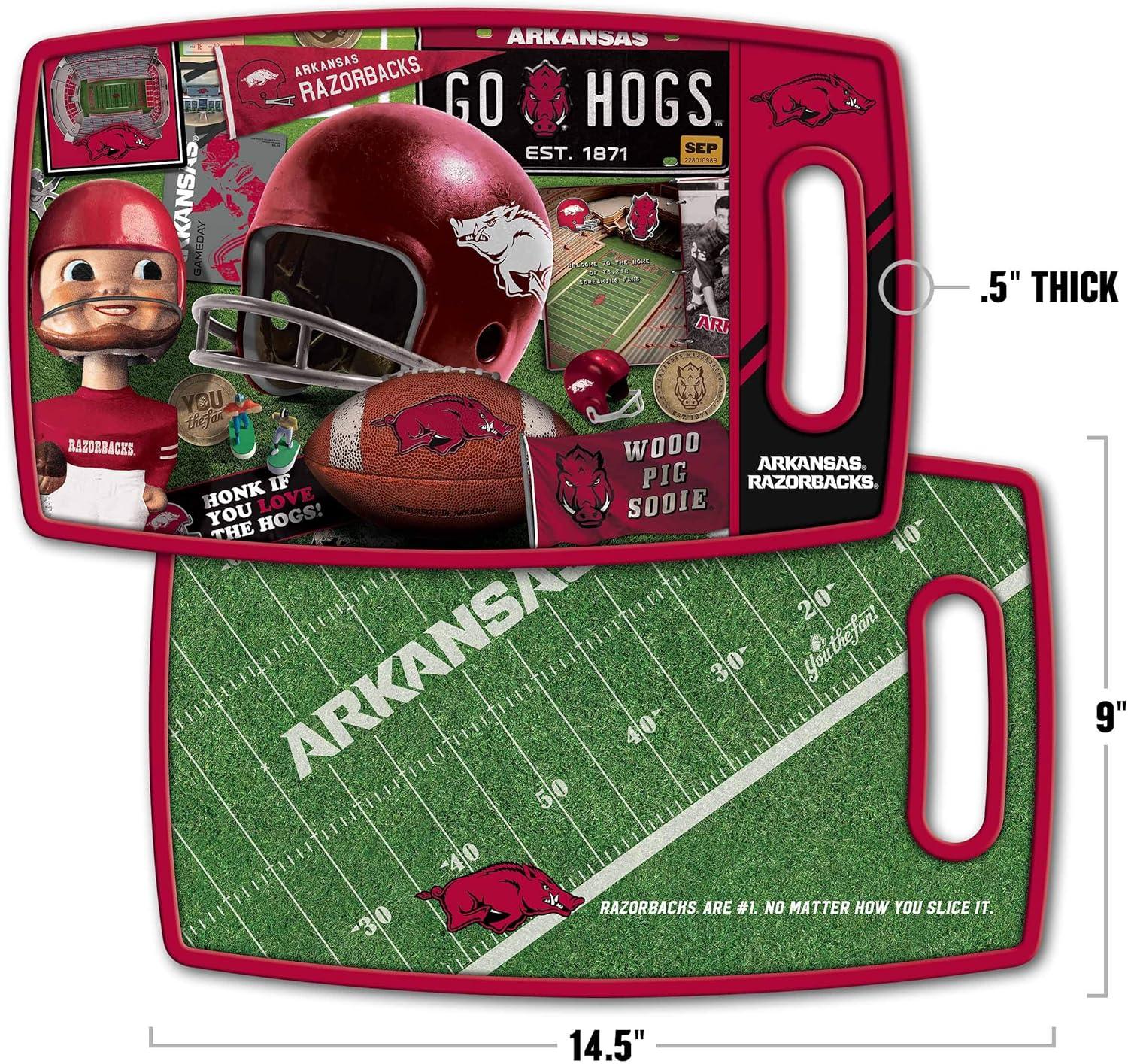imageYouTheFan NCAA Retro Series Cutting BoardArkansas Razorbacks
