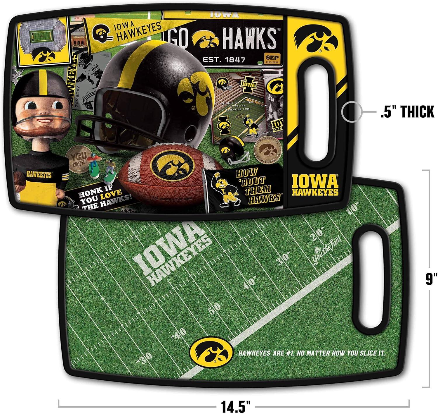 imageYouTheFan NCAA Retro Series Cutting BoardIowa Hawkeyes
