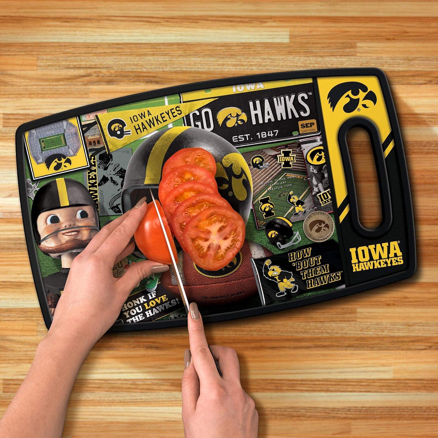 imageYouTheFan NCAA Retro Series Cutting BoardIowa Hawkeyes