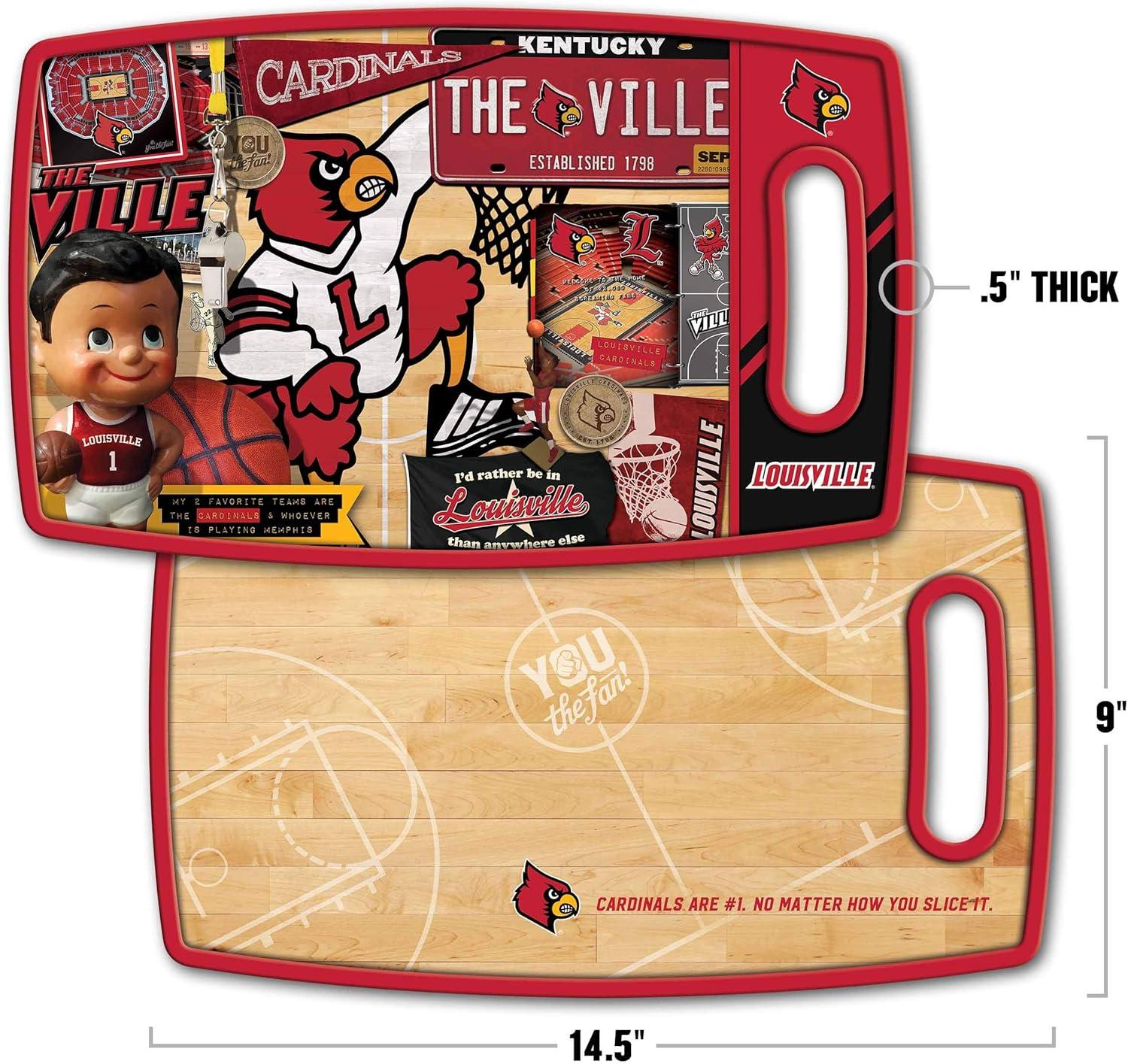 imageYouTheFan NCAA Retro Series Cutting BoardLouisville Cardinals