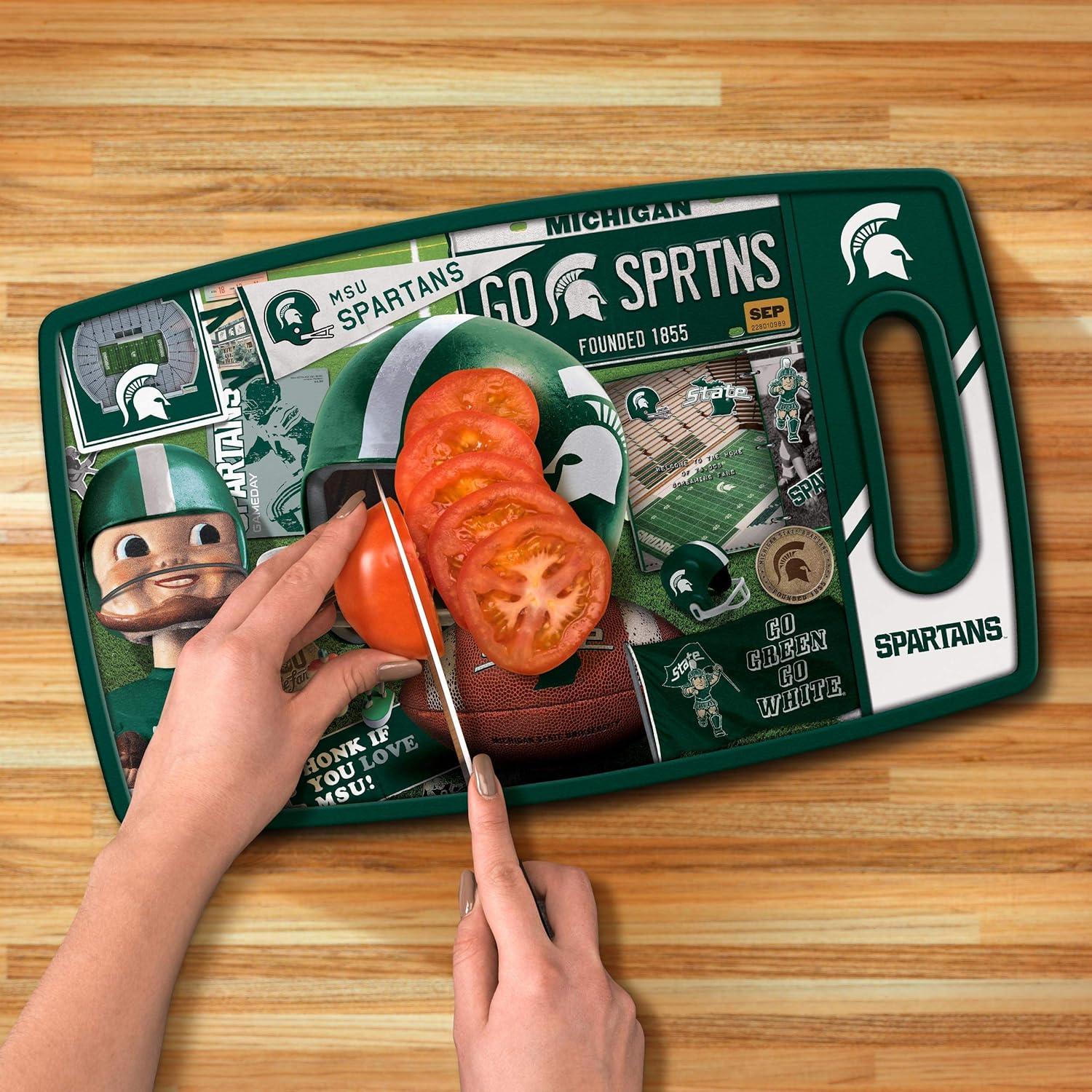 imageYouTheFan NCAA Retro Series Cutting BoardMichigan State Spartans