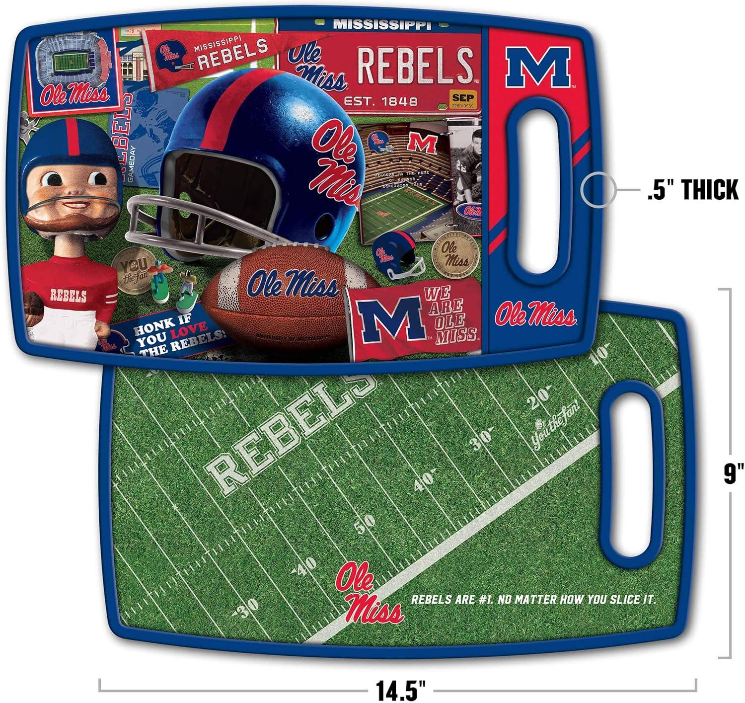 imageYouTheFan NCAA Retro Series Cutting BoardMississippi Rebels
