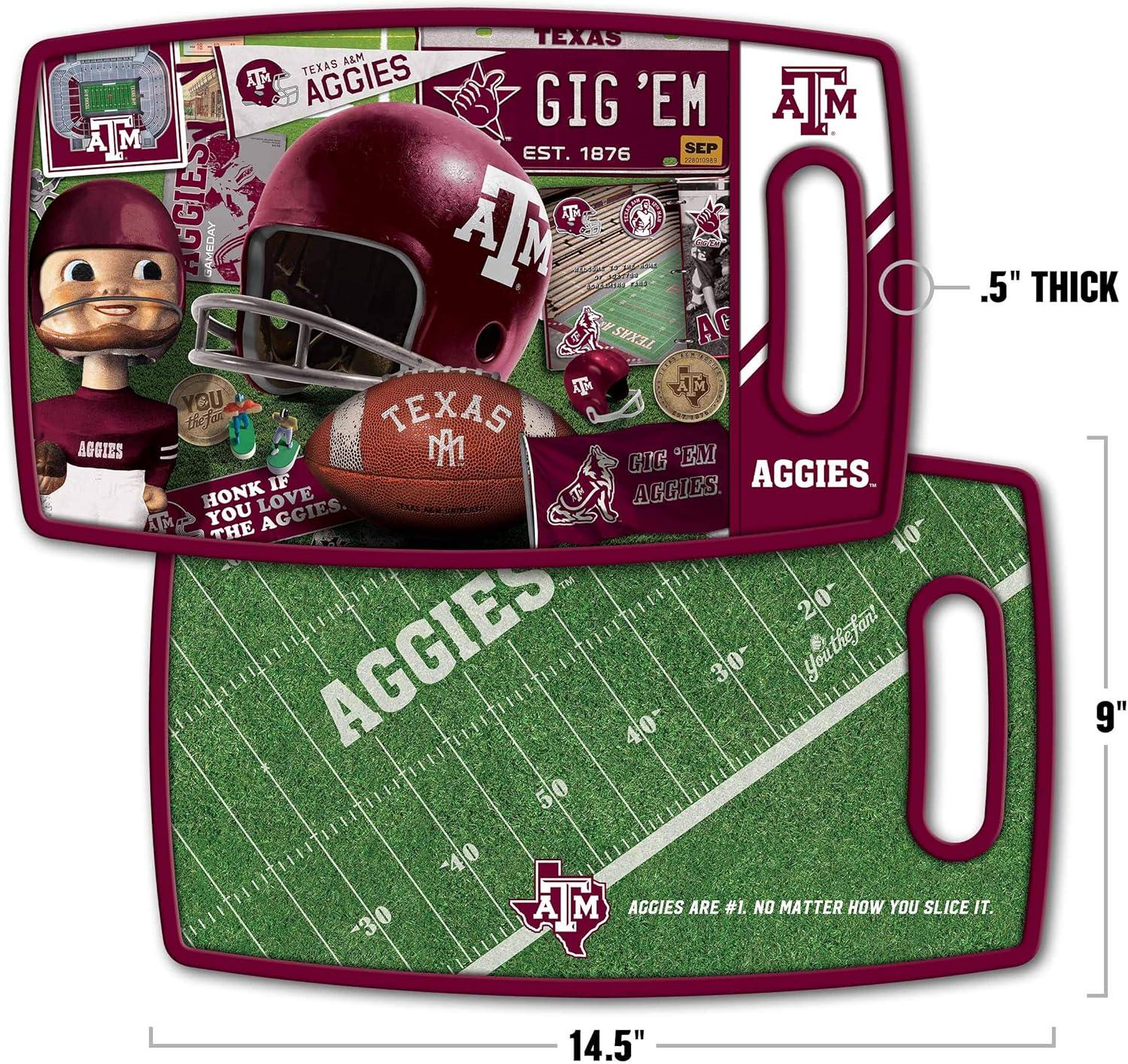imageYouTheFan NCAA Retro Series Cutting BoardTexas AM Aggies