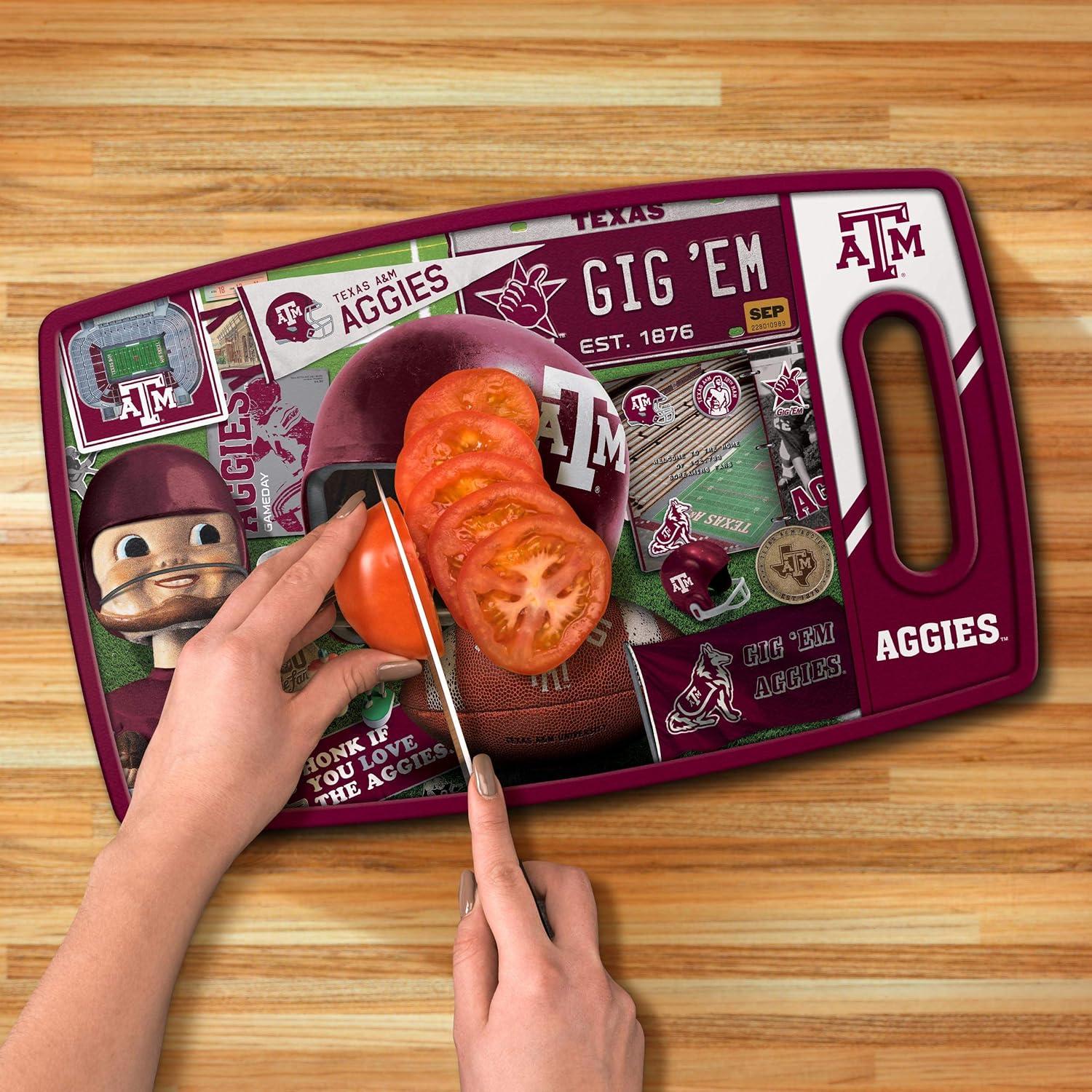 imageYouTheFan NCAA Retro Series Cutting BoardTexas AM Aggies