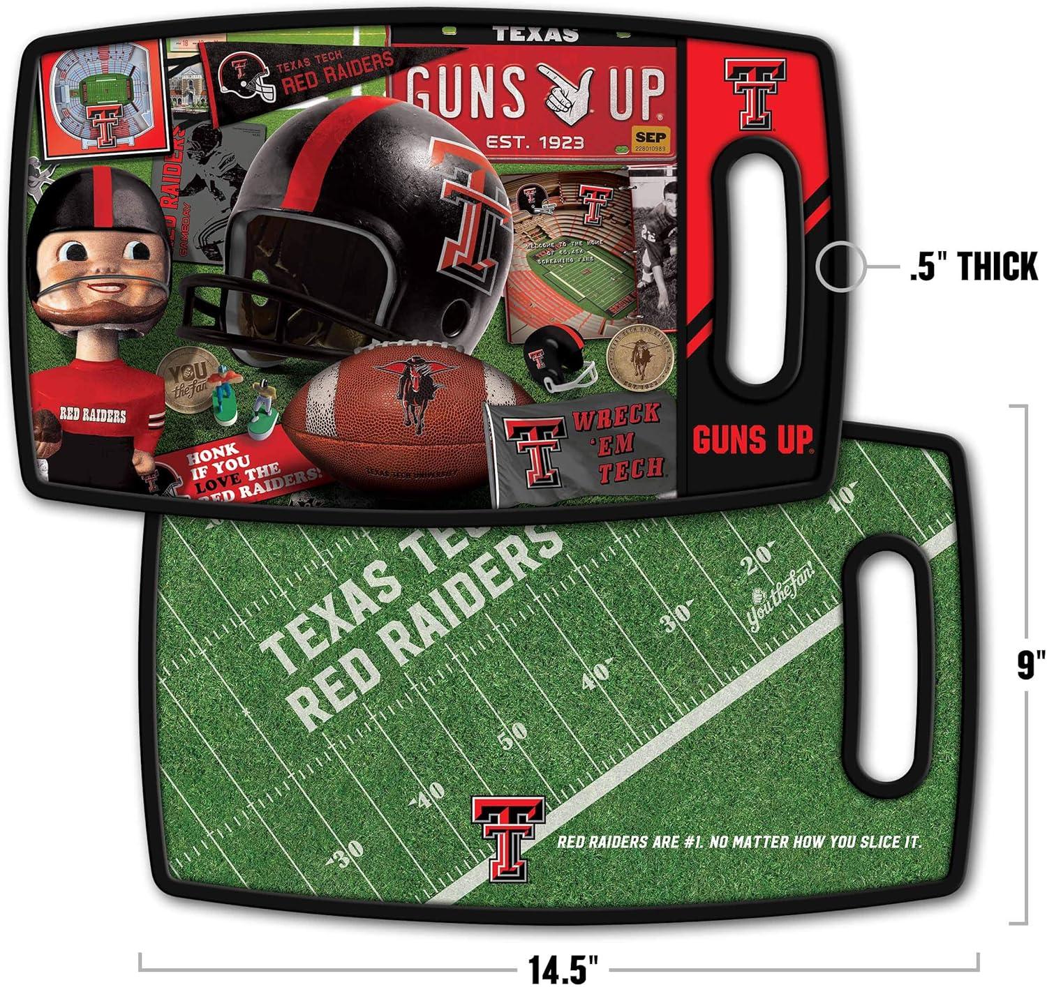 imageYouTheFan NCAA Retro Series Cutting BoardTexas Tech Red Raiders