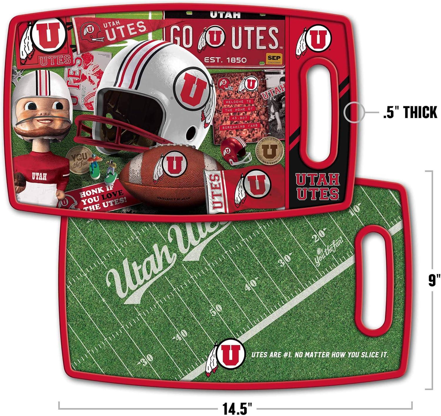 imageYouTheFan NCAA Retro Series Cutting BoardUtah Utes