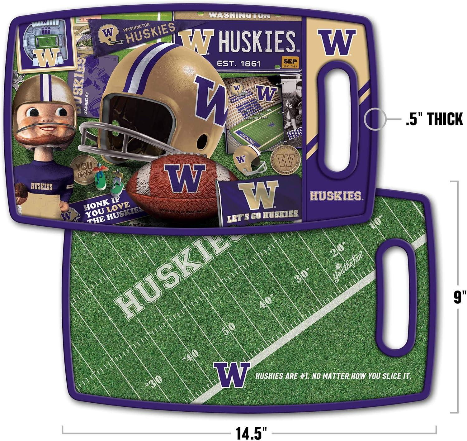 imageYouTheFan NCAA Retro Series Cutting BoardWashington Huskies