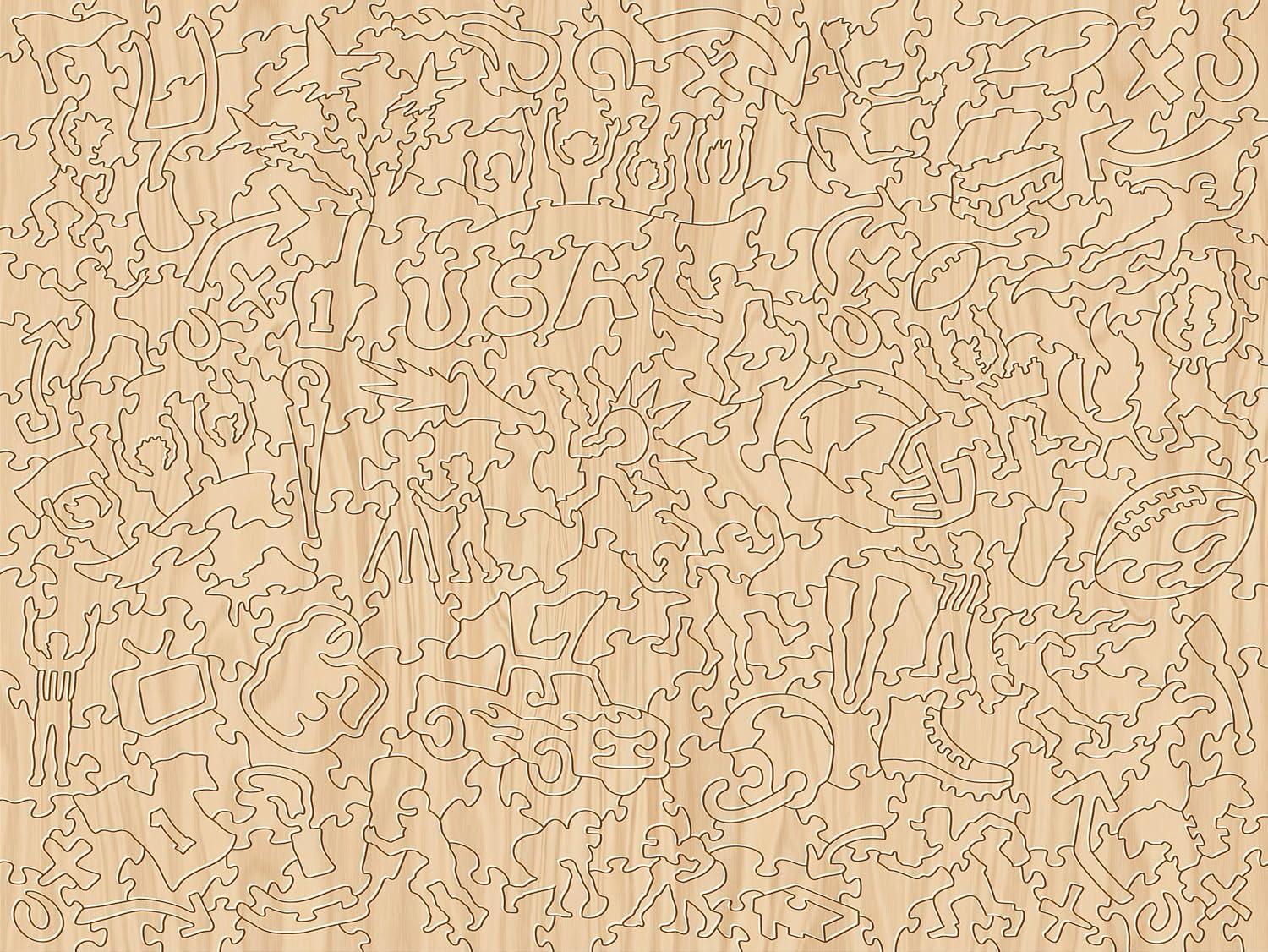 imageYouTheFan NFL Wooden Joe Journeyman Puzzle 1775 x 1325 Inches 333 PiecesNew England Patriots