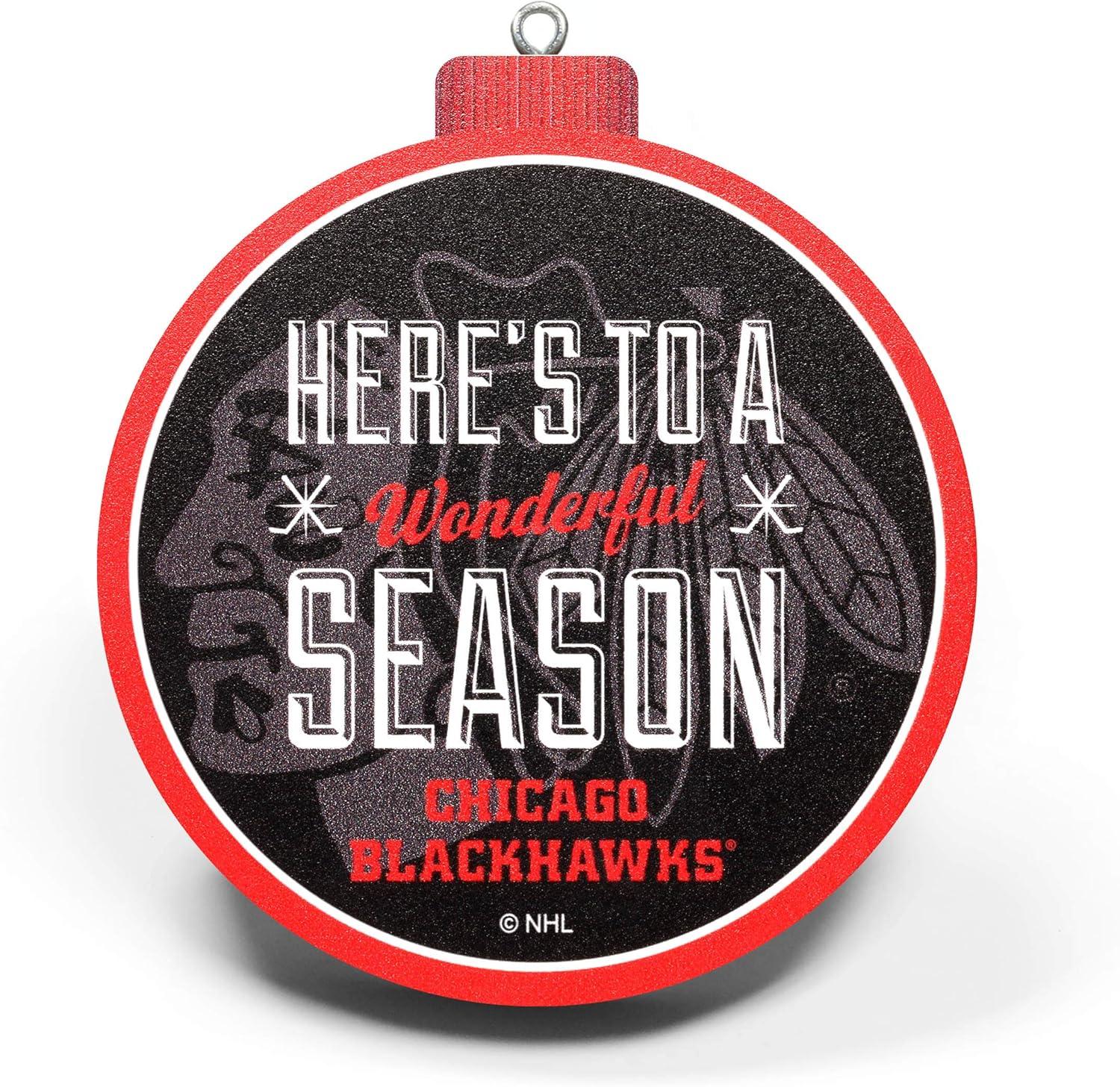imageYouTheFan NHL 3D Logo Series OrnamentChicago Blackhawks