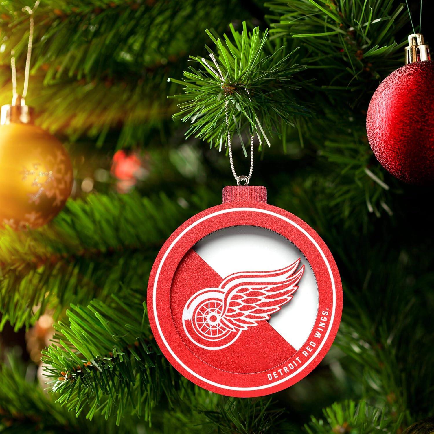 imageYouTheFan NHL 3D Logo Series OrnamentDetroit Red Wings