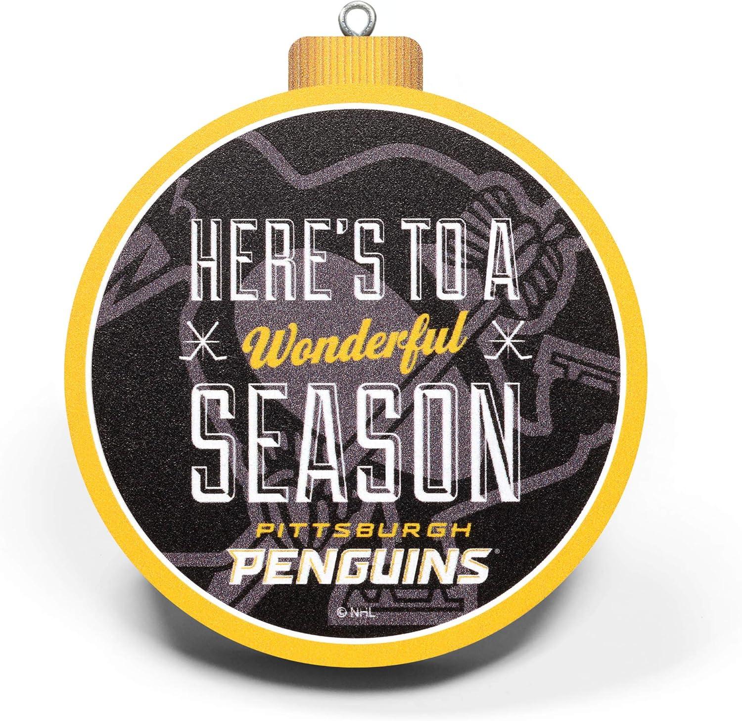 imageYouTheFan NHL 3D Logo Series OrnamentPittsburgh Penguins