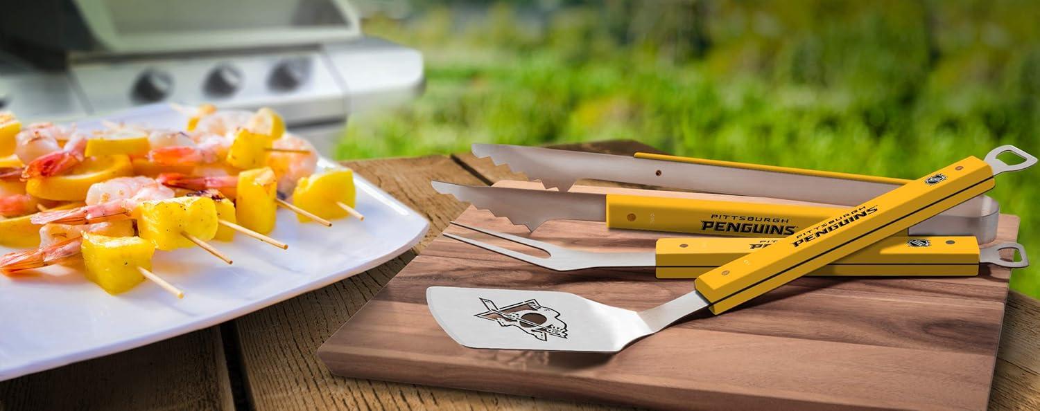 imageYouTheFan NHL 3PC Spirit Series BBQ Grill SetPittsburgh Penguins