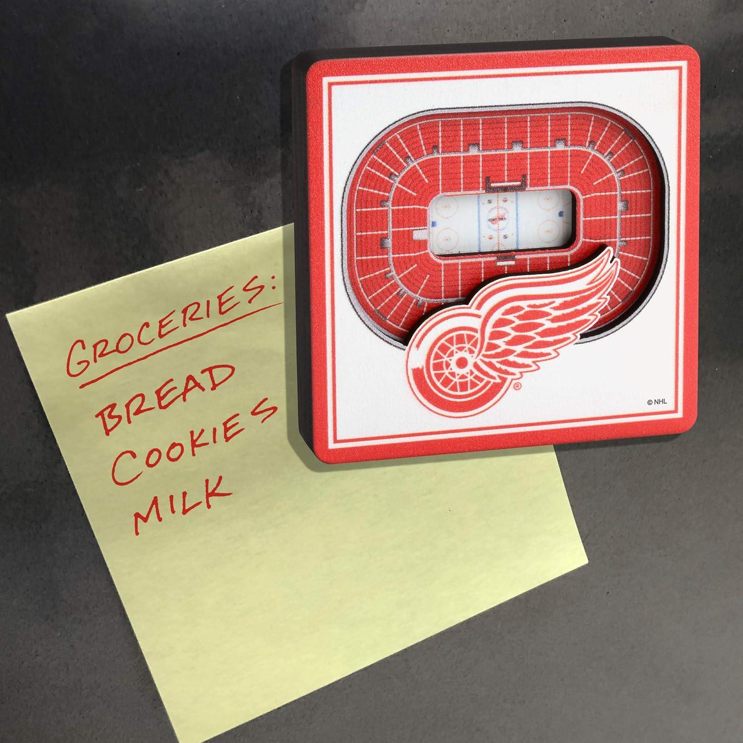 imageYouTheFan NHL Boston Bruins 3D StadiumView Magnets TD GardenDetroit Red Wings