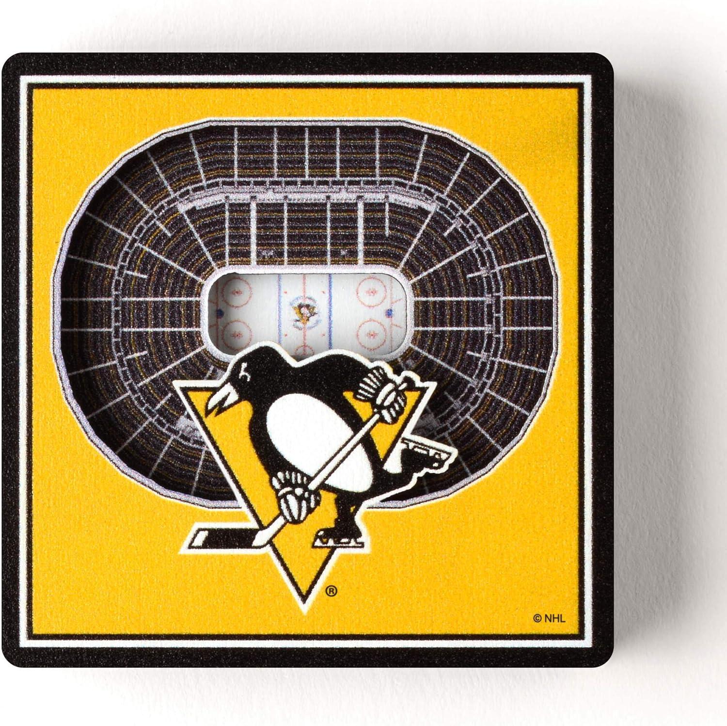 imageYouTheFan NHL Boston Bruins 3D StadiumView Magnets TD GardenPittsburgh Penguins