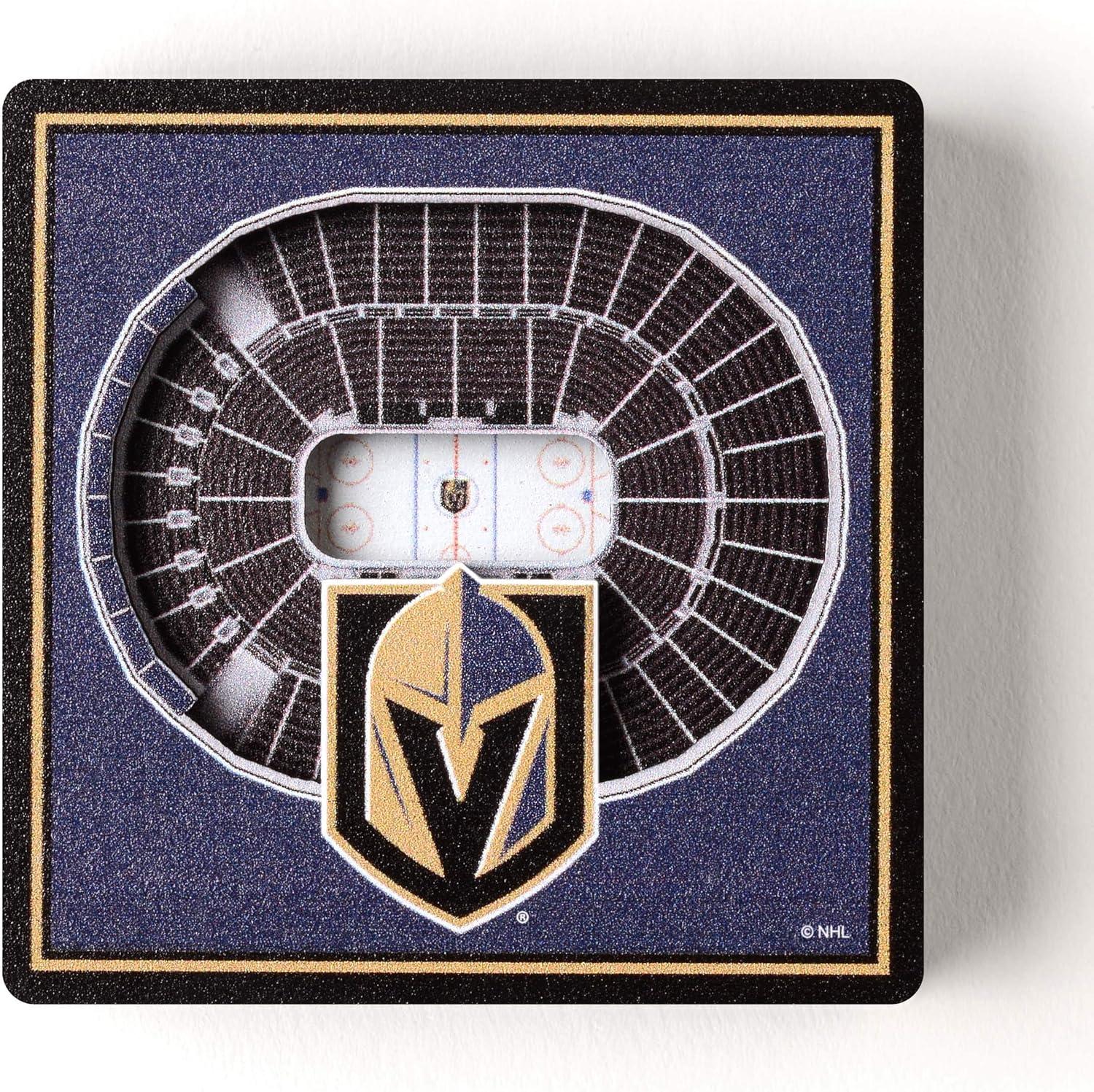 imageYouTheFan NHL Boston Bruins 3D StadiumView Magnets TD GardenVegas Golden Knights