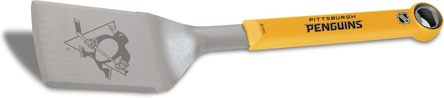 imageYouTheFan NHL Stainless Steel BBQ Spatula with Bottle OpenerPittsburgh Penguins