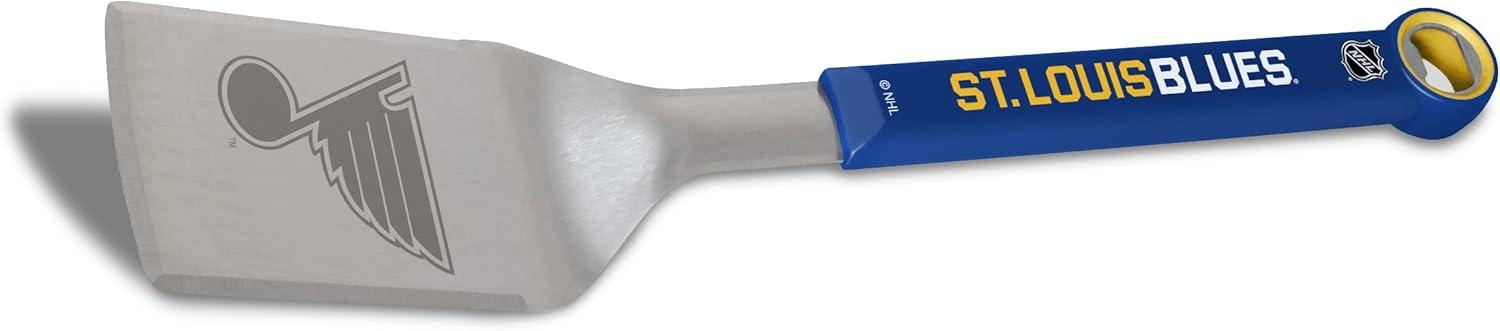 imageYouTheFan NHL Stainless Steel BBQ Spatula with Bottle OpenerSt Louis Blues