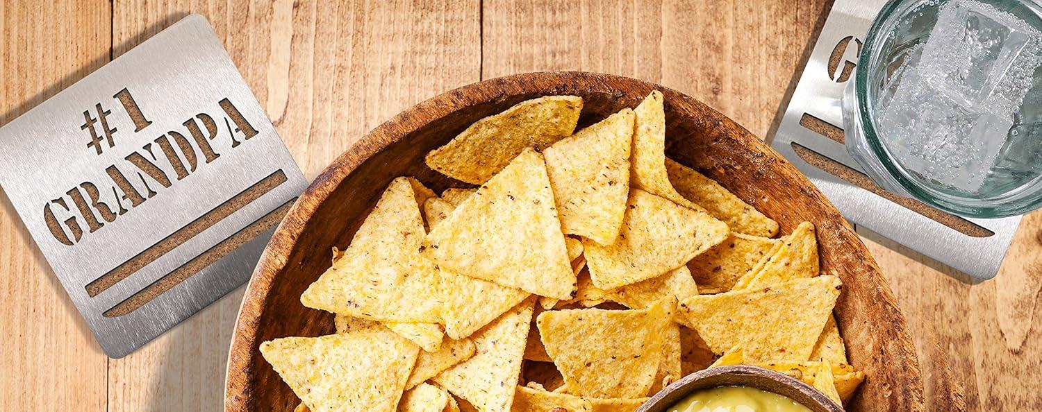 imageYouTheFan Universal Boasters Stainless Steel Drink Coasters1 Grandpa