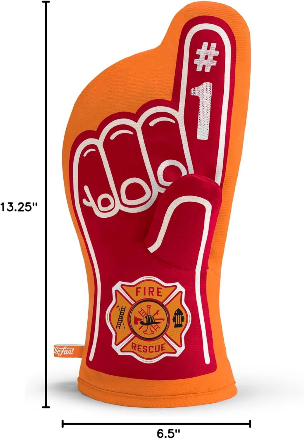 imageYouTheFan Worlds Best Dad 1 Oven MittFirefighter