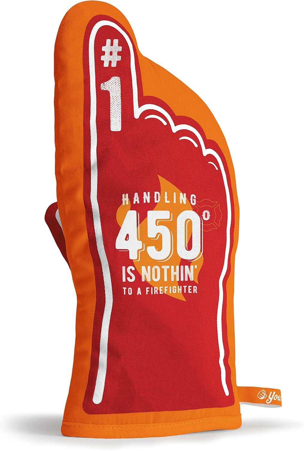 imageYouTheFan Worlds Best Dad 1 Oven MittFirefighter