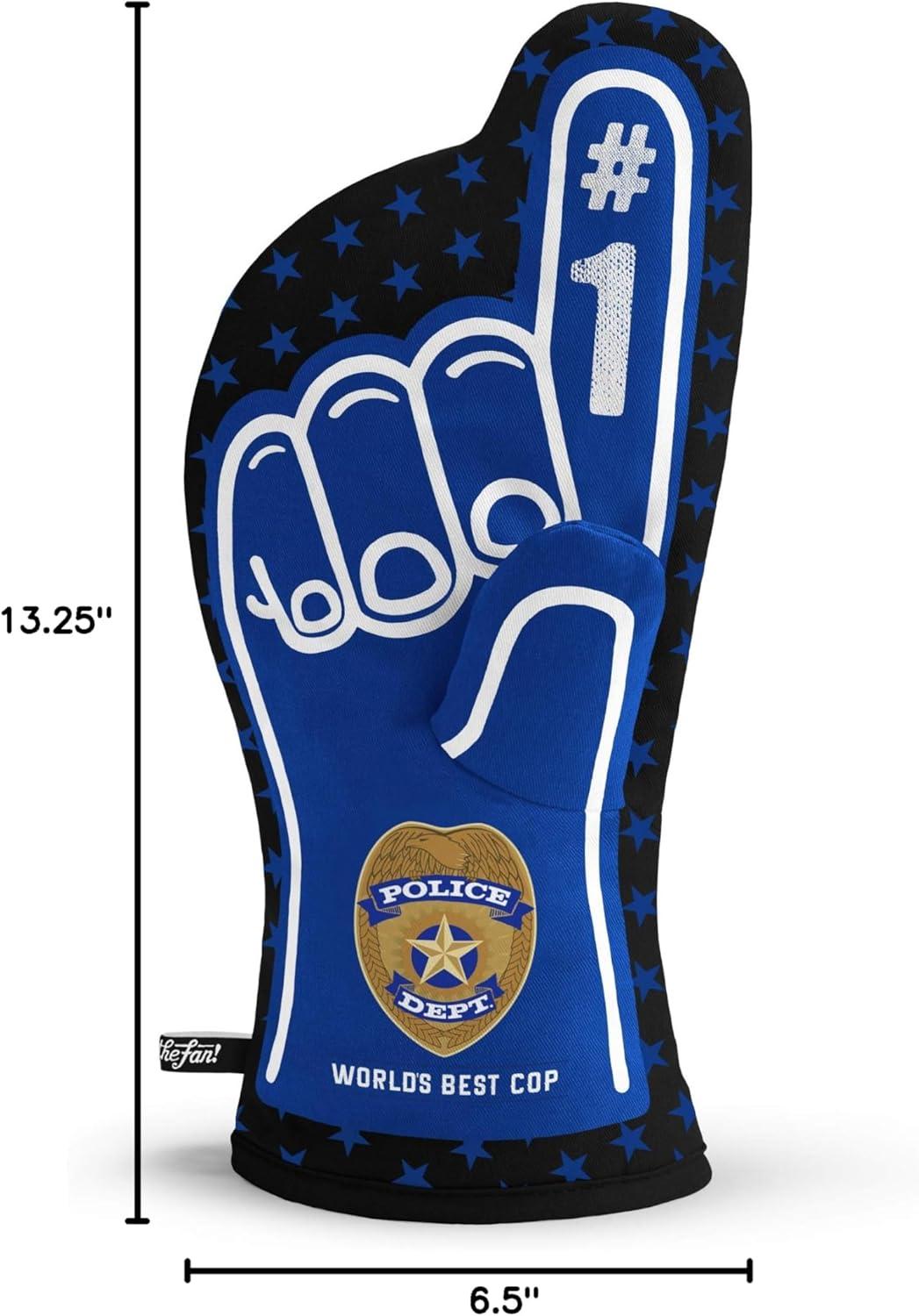 imageYouTheFan Worlds Best Dad 1 Oven MittPolice