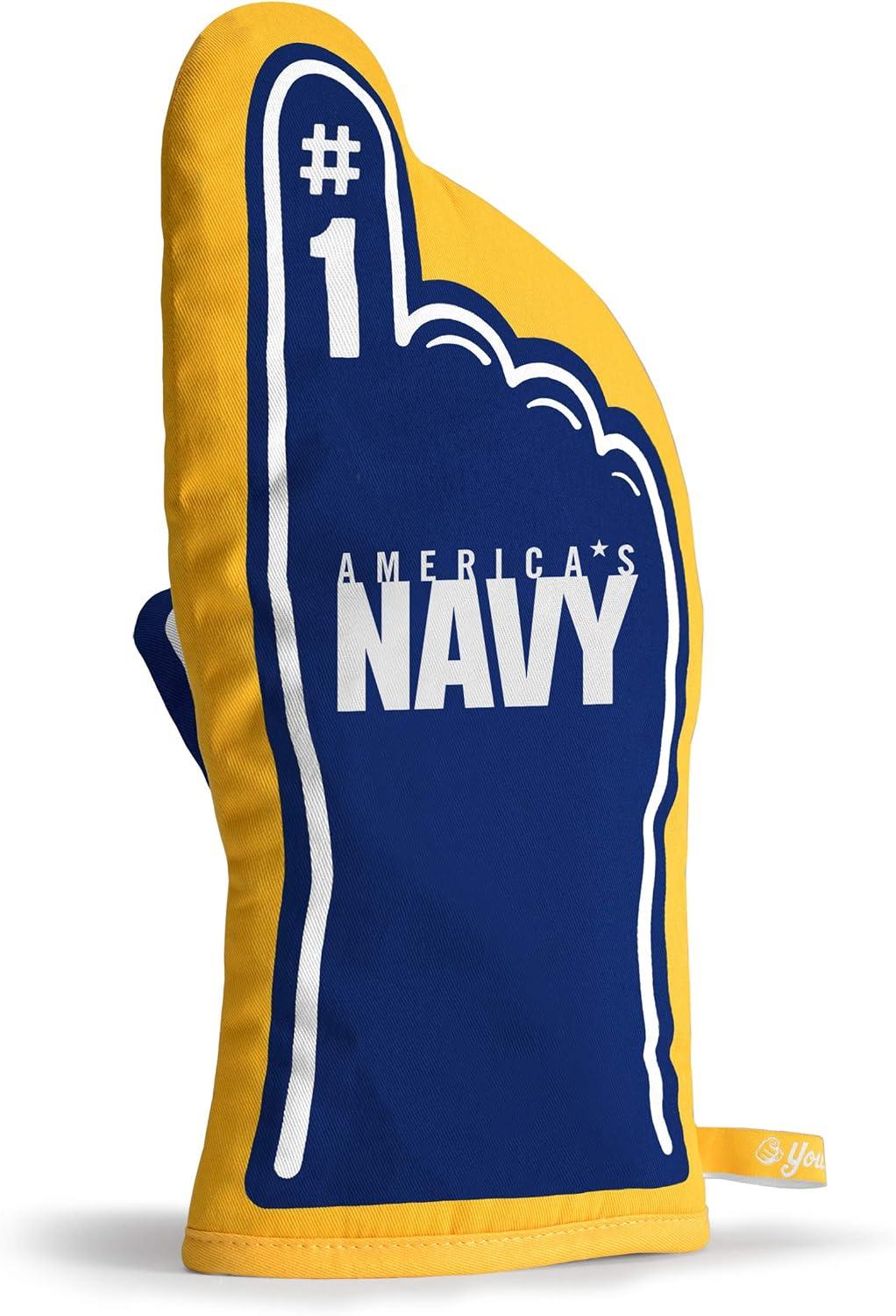 imageYouTheFan Worlds Best Dad 1 Oven MittUS Navy