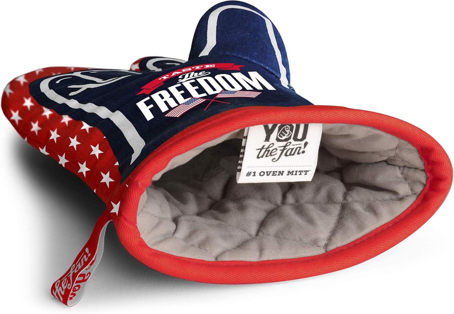 imageYouTheFan Worlds Best Dad 1 Oven MittUSA Freedom