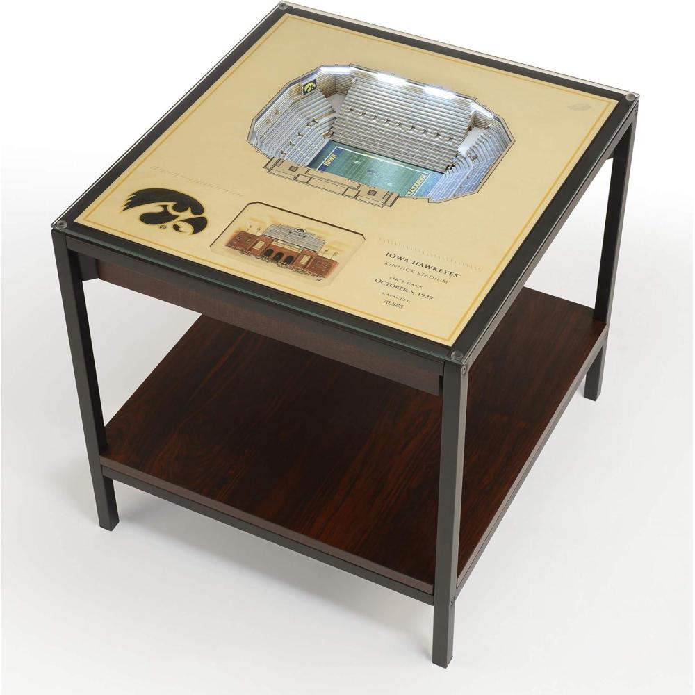 imageYouTheFan NCAA 25Layer StadiumView Lighted End TableIowa Hawkeyes