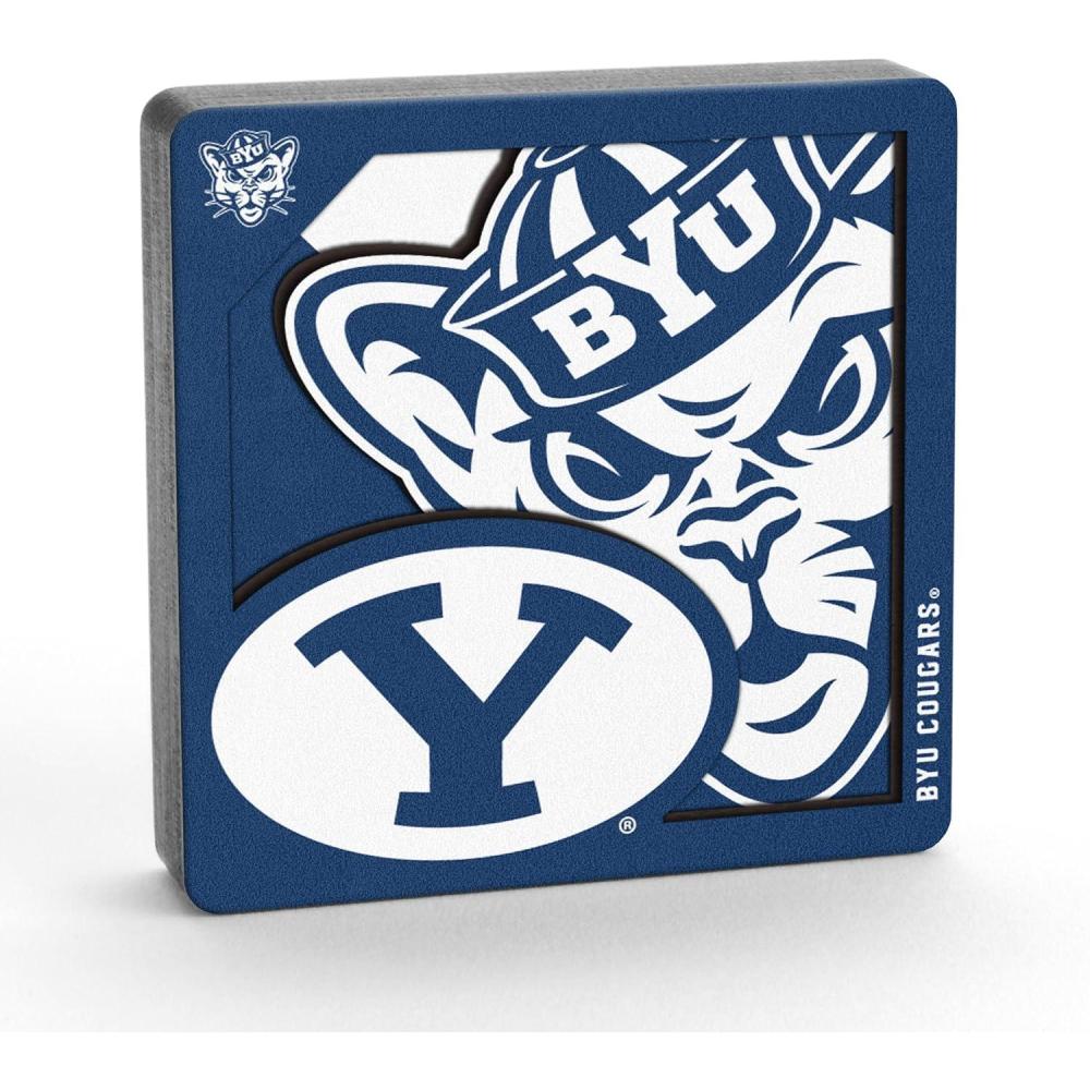 imageYouTheFan NCAA 3D Logo Series MagnetBYU Cougars