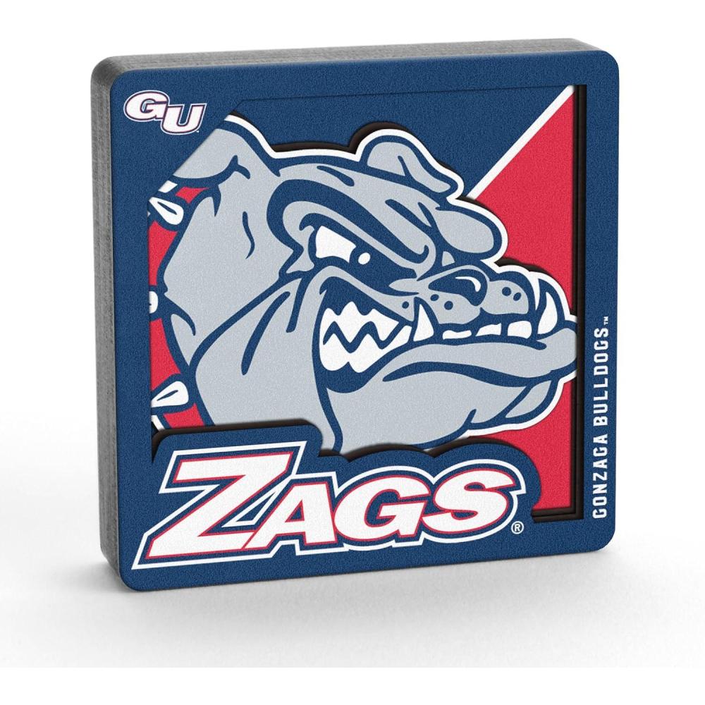 imageYouTheFan NCAA 3D Logo Series MagnetGonzaga Bulldogs
