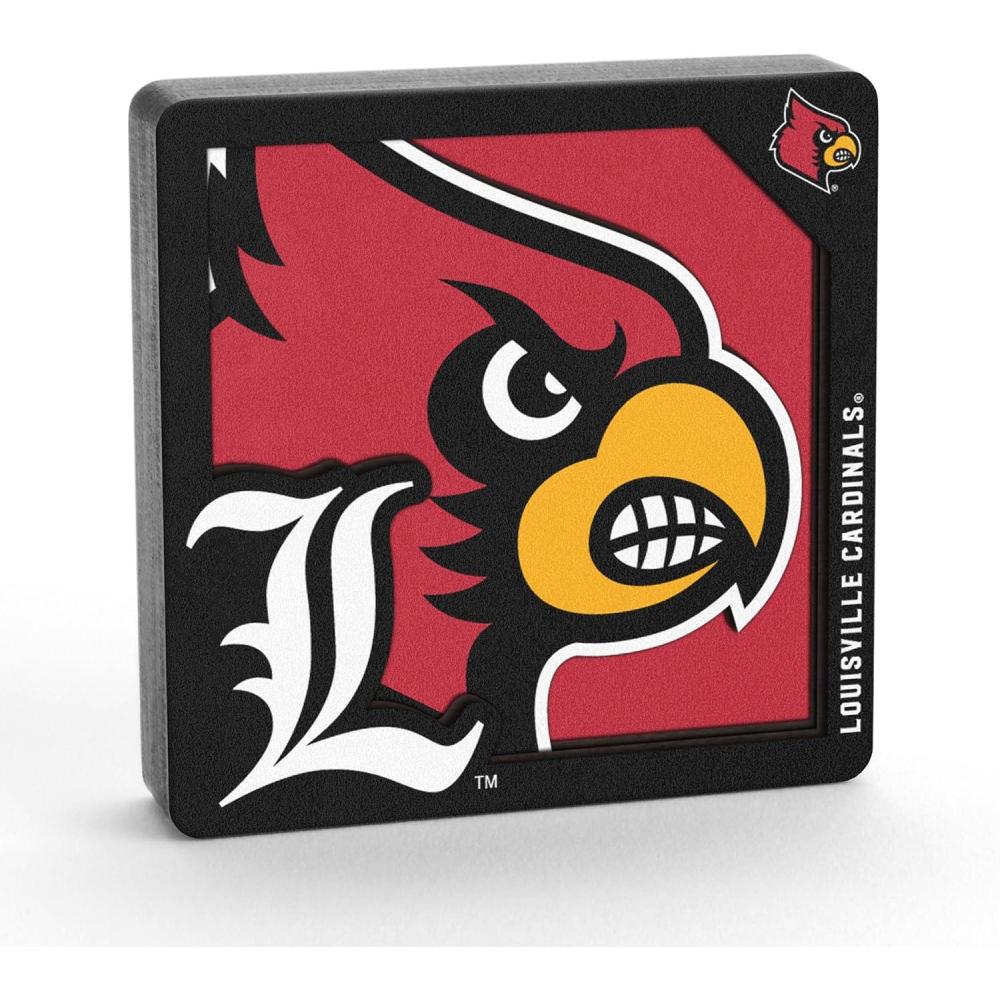 imageYouTheFan NCAA 3D Logo Series MagnetLouisville Cardinals