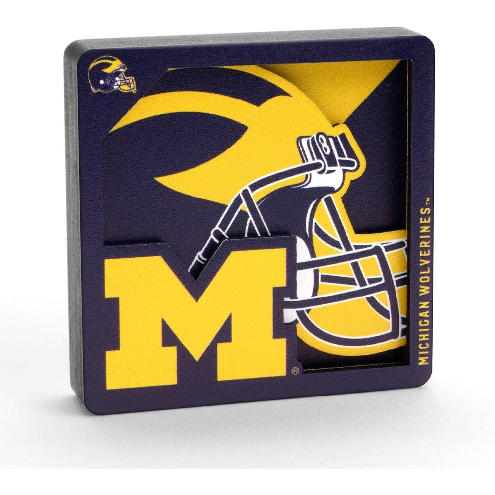 imageYouTheFan NCAA 3D Logo Series MagnetMichigan Wolverines