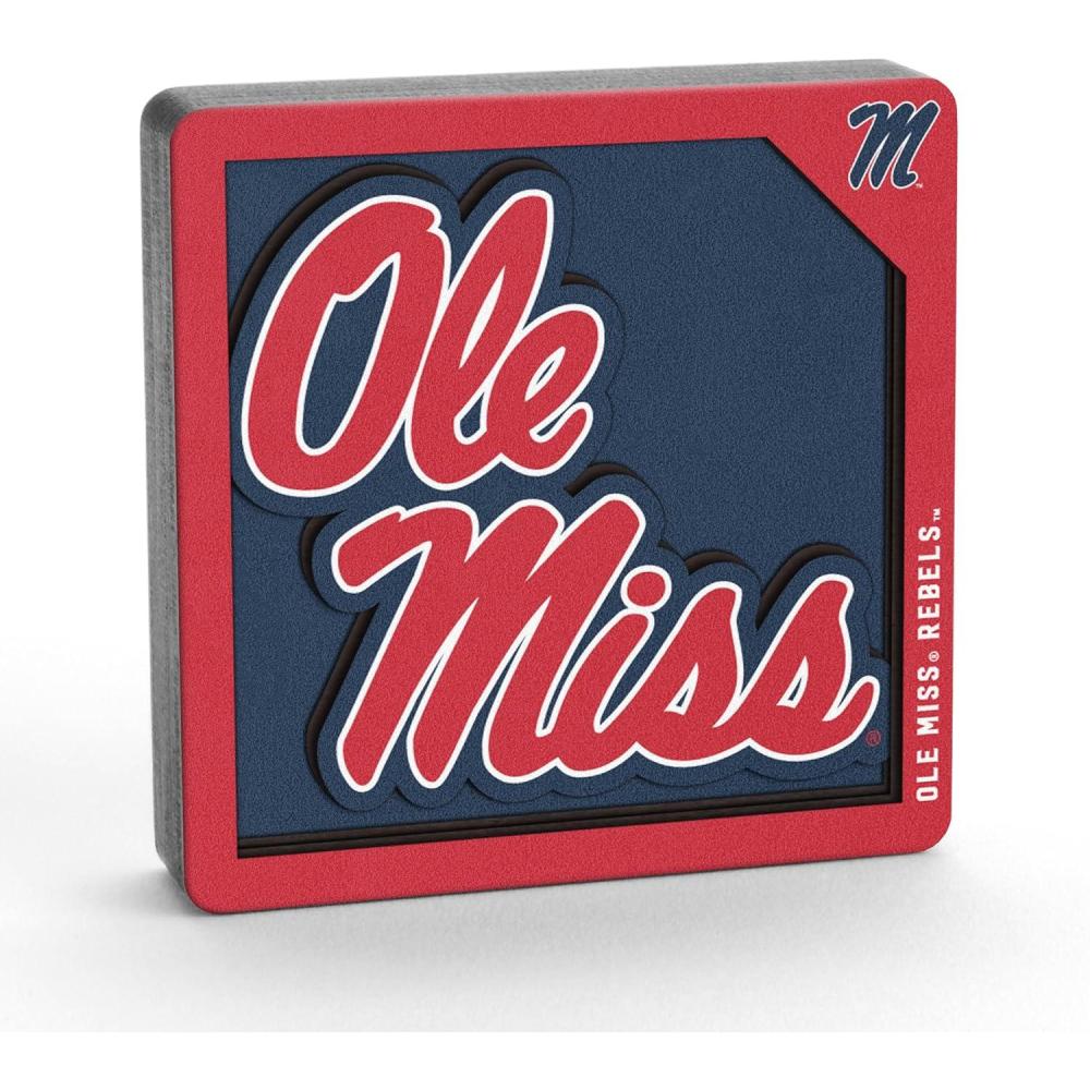 imageYouTheFan NCAA 3D Logo Series MagnetMississippi Rebels