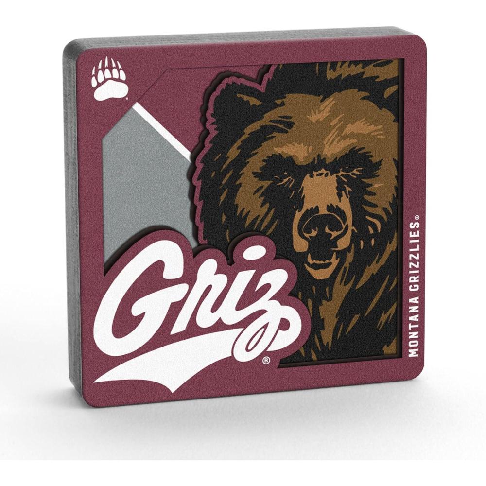 imageYouTheFan NCAA 3D Logo Series MagnetMontana Grizzlies