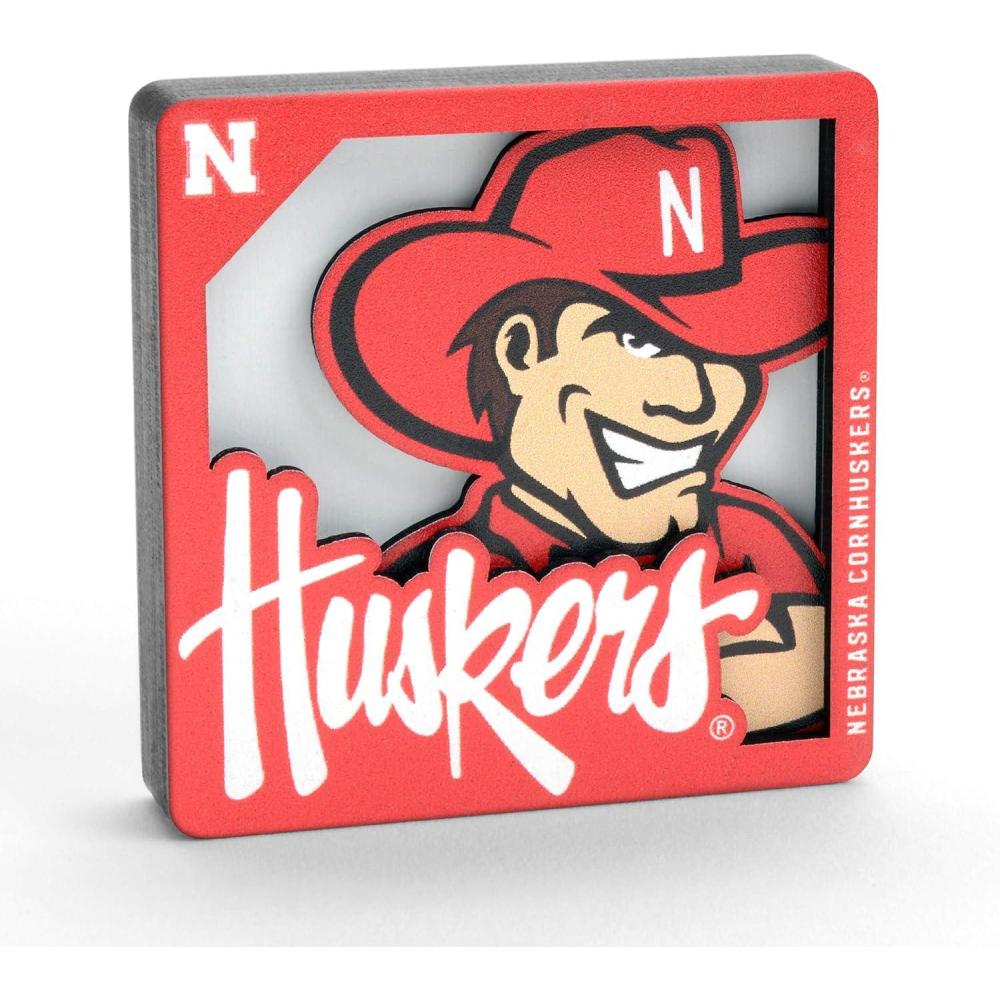 imageYouTheFan NCAA 3D Logo Series MagnetNebraska Cornhuskers