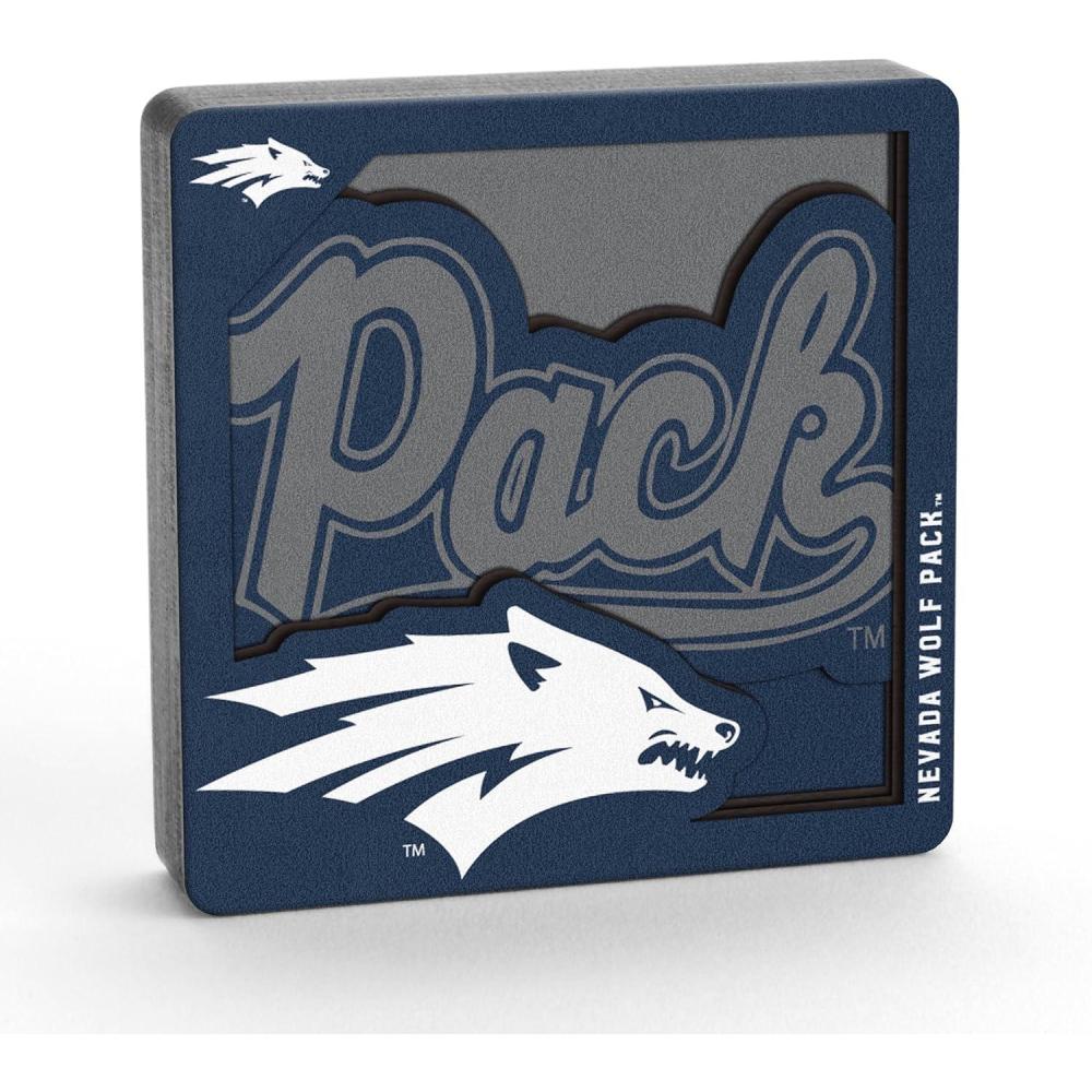 imageYouTheFan NCAA 3D Logo Series MagnetNevada Wolf Pack