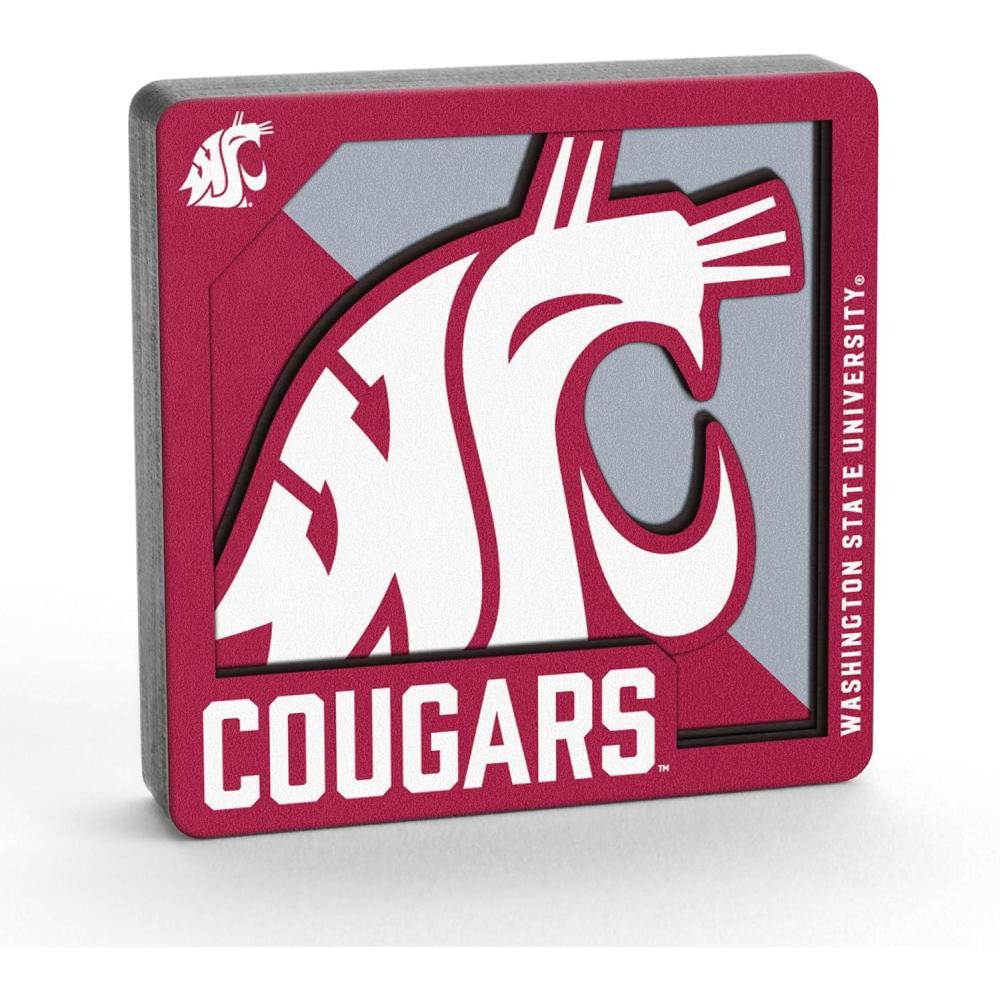 imageYouTheFan NCAA 3D Logo Series MagnetWashington State Cougars
