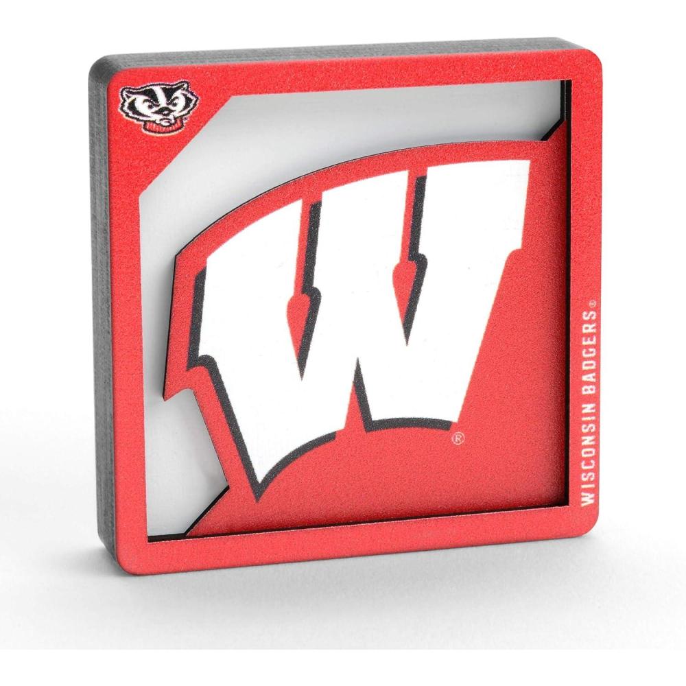 imageYouTheFan NCAA 3D Logo Series MagnetWisconsin Badgers