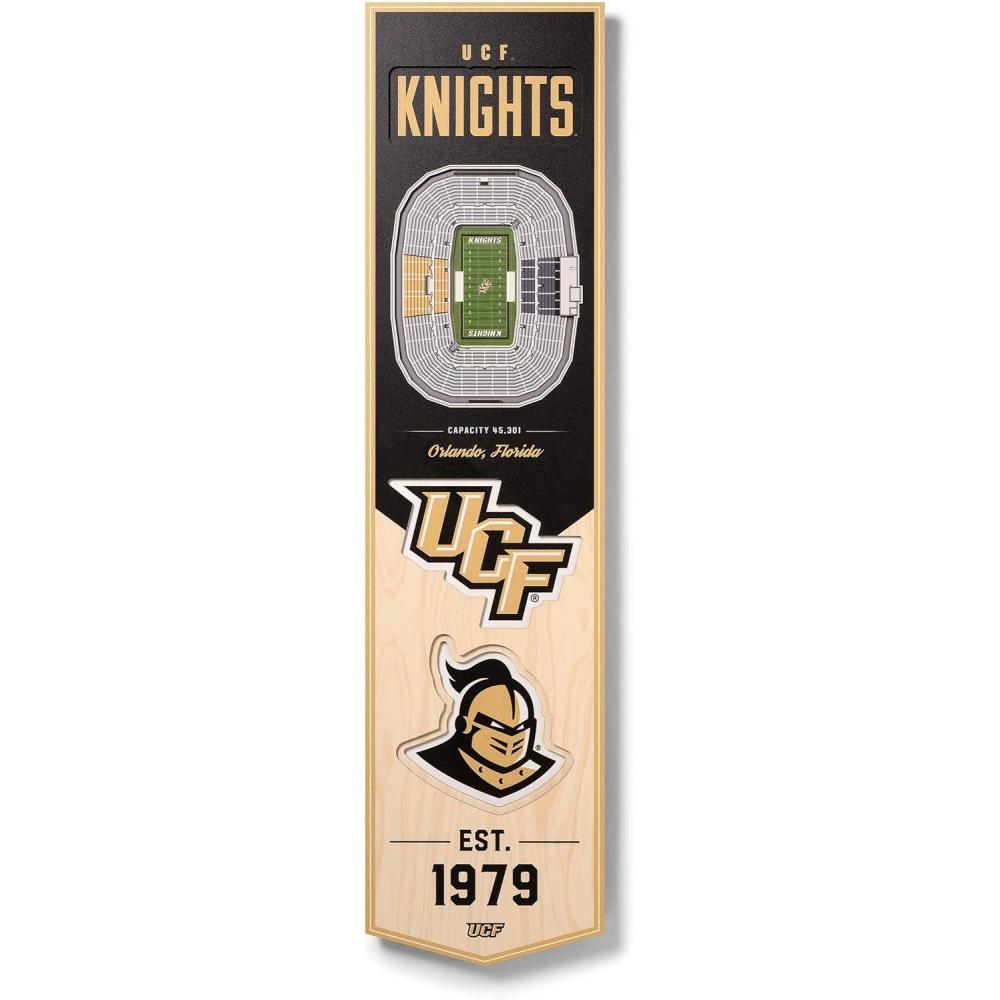 imageYouTheFan NCAA 3D StadiumView 8x32 BannerCentral Florida Knights