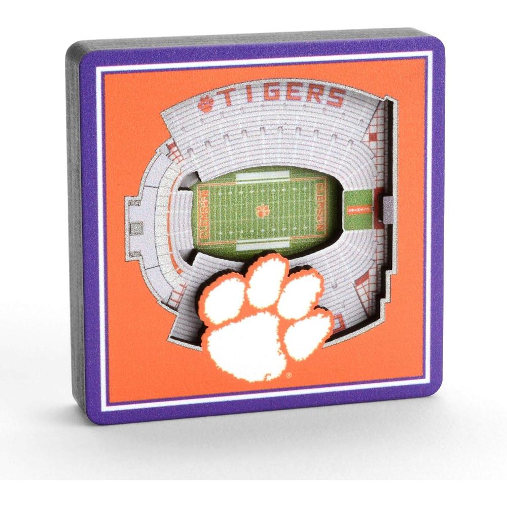 imageYouTheFan NCAA 3D StadiumView MagnetClemson Tigers