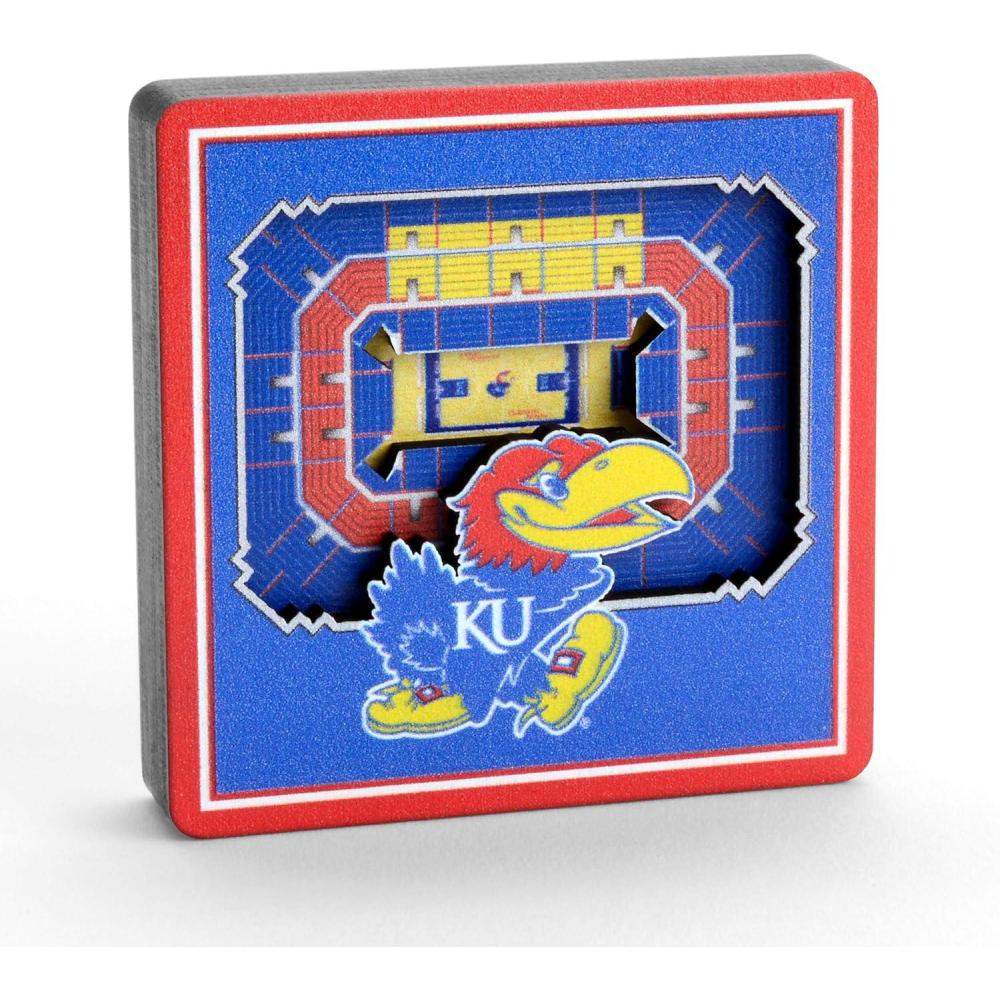 imageYouTheFan NCAA 3D StadiumView MagnetKansas Jayhawks