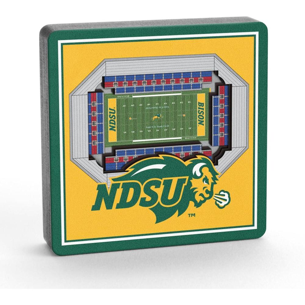 imageYouTheFan NCAA 3D StadiumView MagnetNorth Dakota State Bison